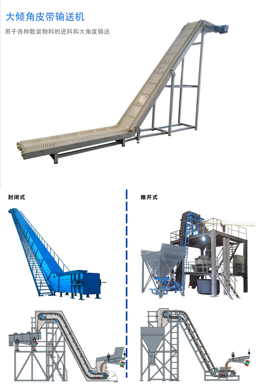 在環(huán)境溫度為-19℃ ~+40℃范圍內(nèi)，輸送堆積比重為0.5-2.5t/m3的各種散狀物料