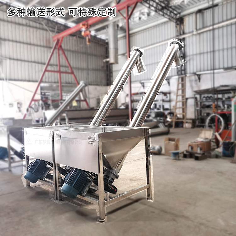 不銹鋼螺旋輸送機(jī)可“量身定制”，多種輸送形式